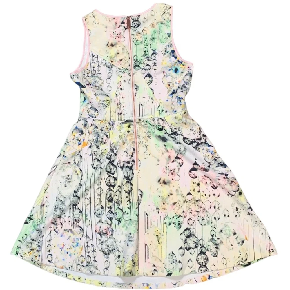 TED BAKER LONDON: Sapira Crystal Droplets' Neoprene Skater Dress - Size 3 (US 8)
